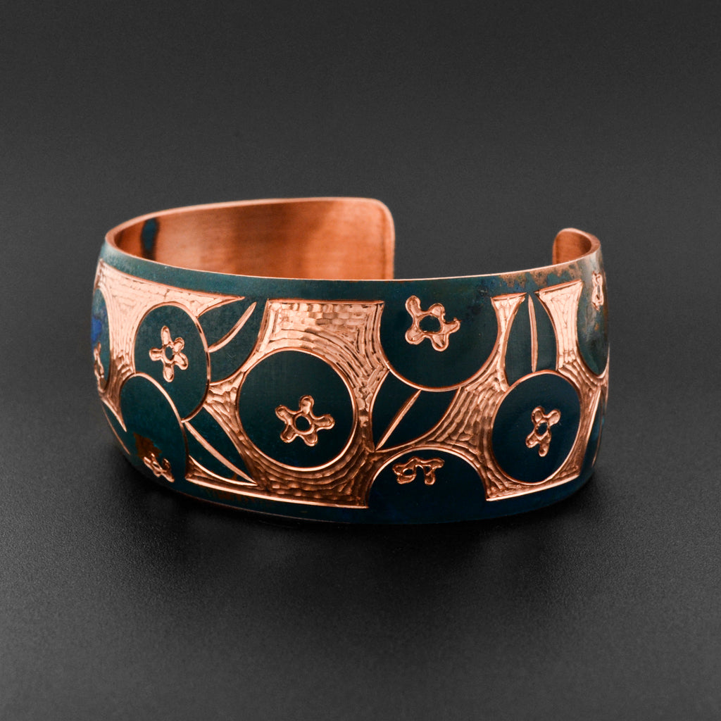 Blueberries - Copper Bracelet