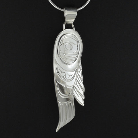 Raven Wing - Silver Pendant