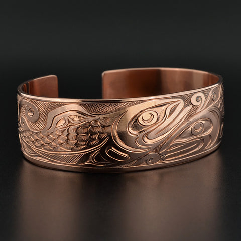 Salmon - Copper Bracelet