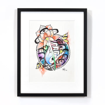 Yáyáwala - Mixed Media Painting on Paper