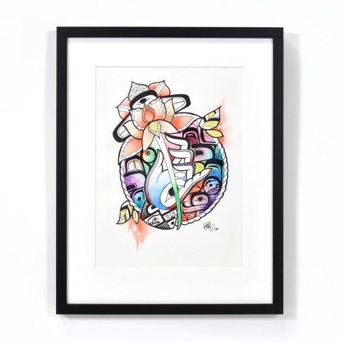 Yáyáwala - Mixed Media Painting on Paper