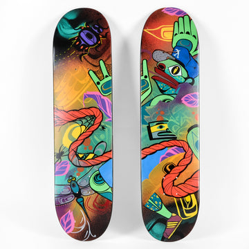 Sky Blue Poison - Maple Skateboard Decks
