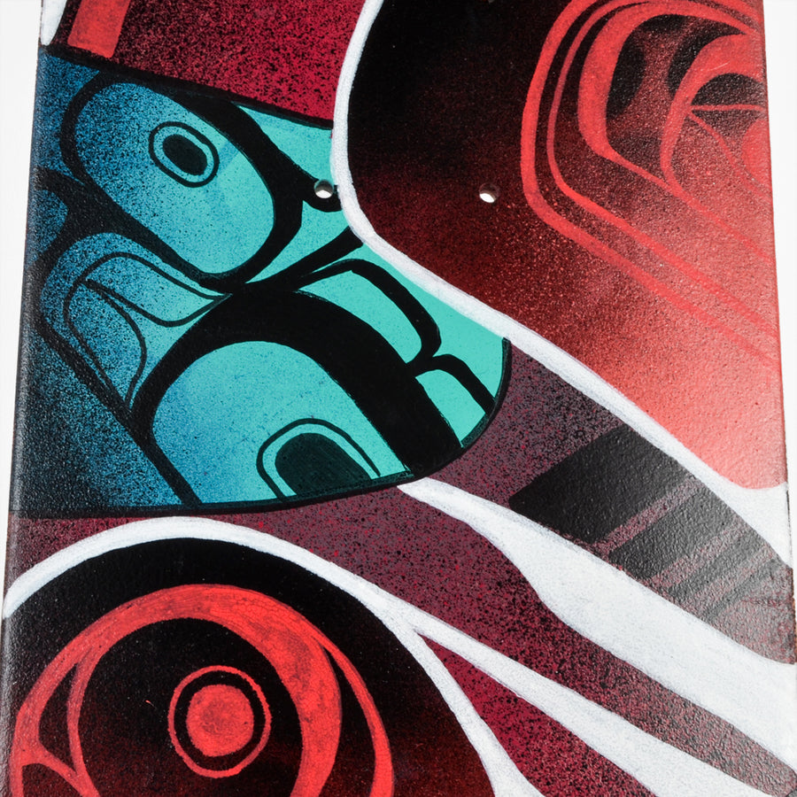 The Spirit Raven's Struggle - Skateboard Deck