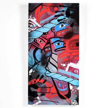 Trapped - Acrylic on Birch