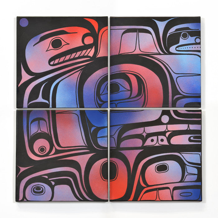 Untitled - Spray Paint and Acrylic on Canvas