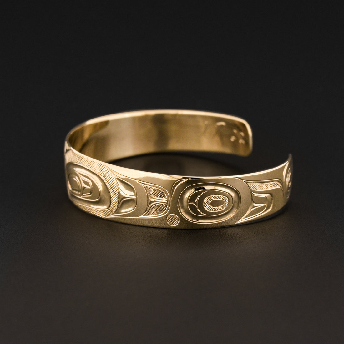 Nuxalk Box Design - 14k Yellow Gold Bracelet