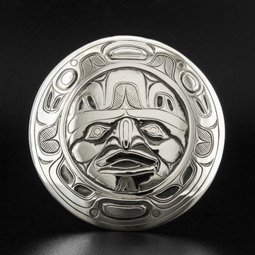 Nuxalk Moon - Silver Pendant
