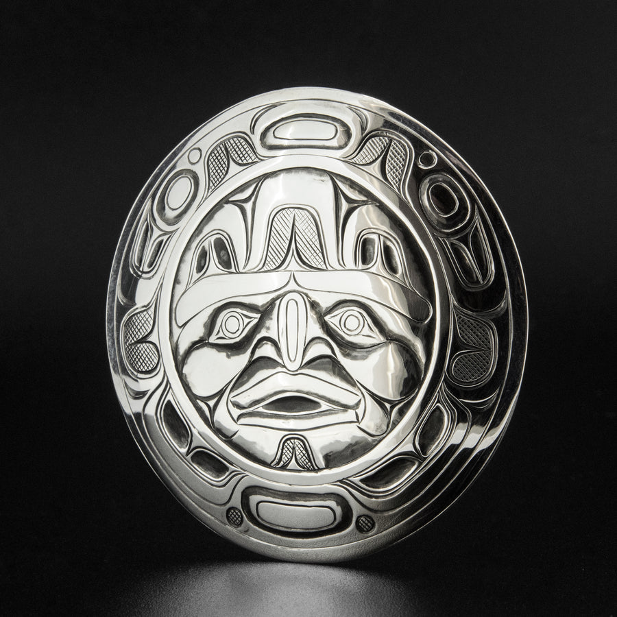 Nuxalk Moon - Silver Pendant