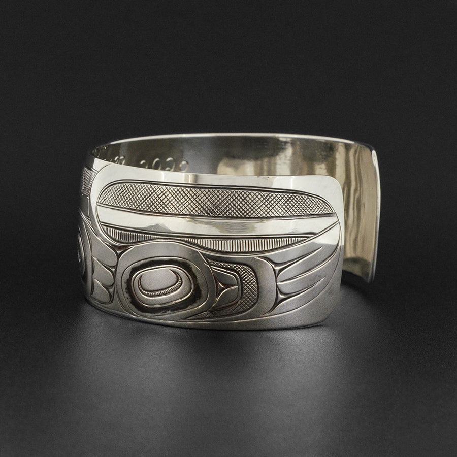 Wolf and Hawk - Silver Bracelet