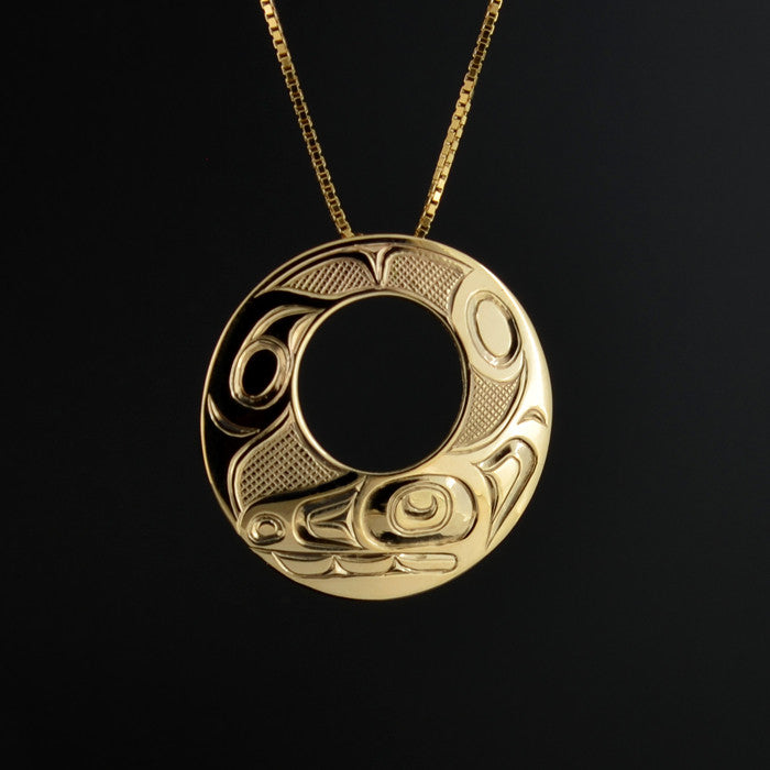 Wolf - 14k Gold Pendant