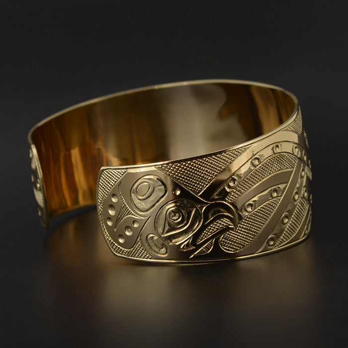 Killerwhale and Octopus - 14k Gold Bracelet