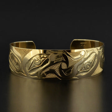 Reverse Eagles - 14k Gold Bracelet