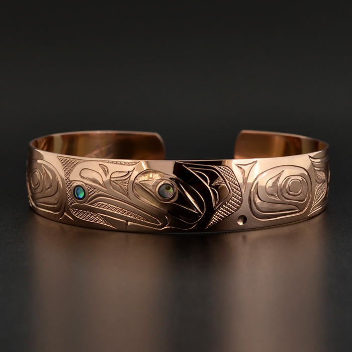 Raven and the Light - 14k Gold with Abalone