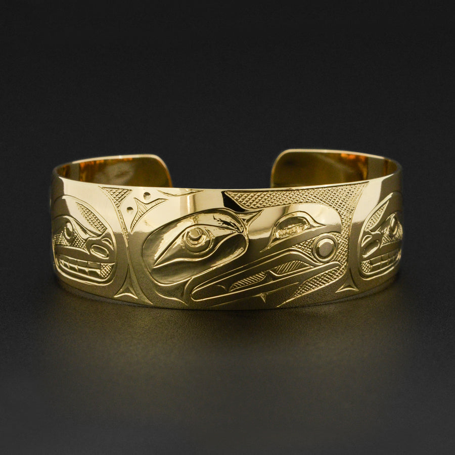 Raven and Light - 14k Gold Bracelet