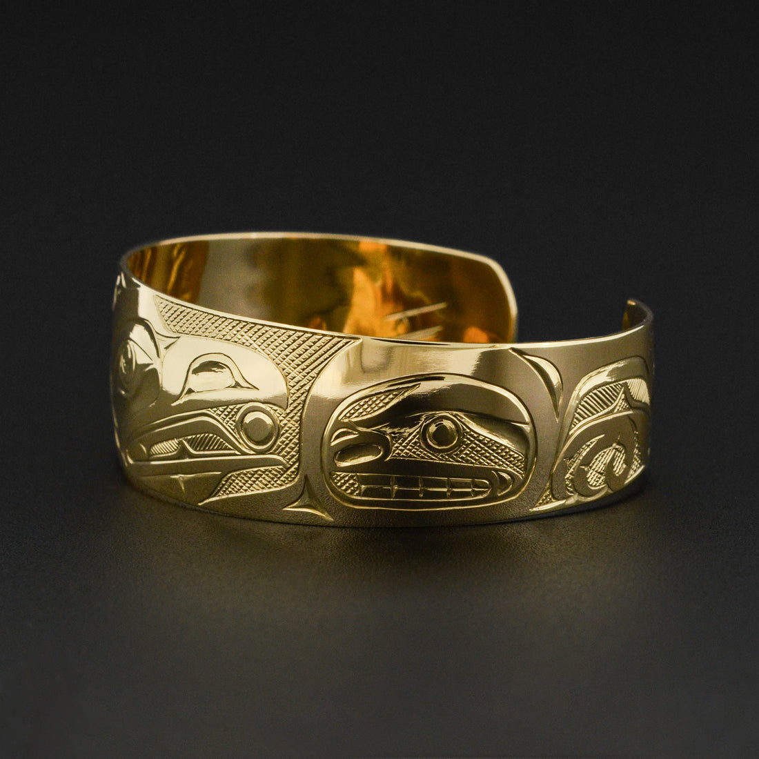 Raven and Light - 14k Gold Bracelet