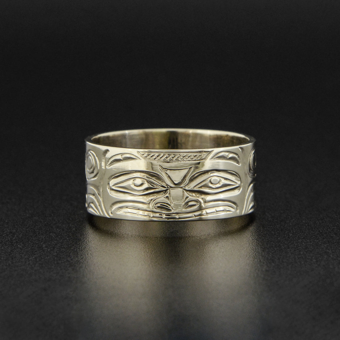 Bear - 14k White Gold Ring
