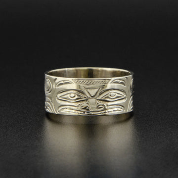 Bear - 14k White Gold Ring