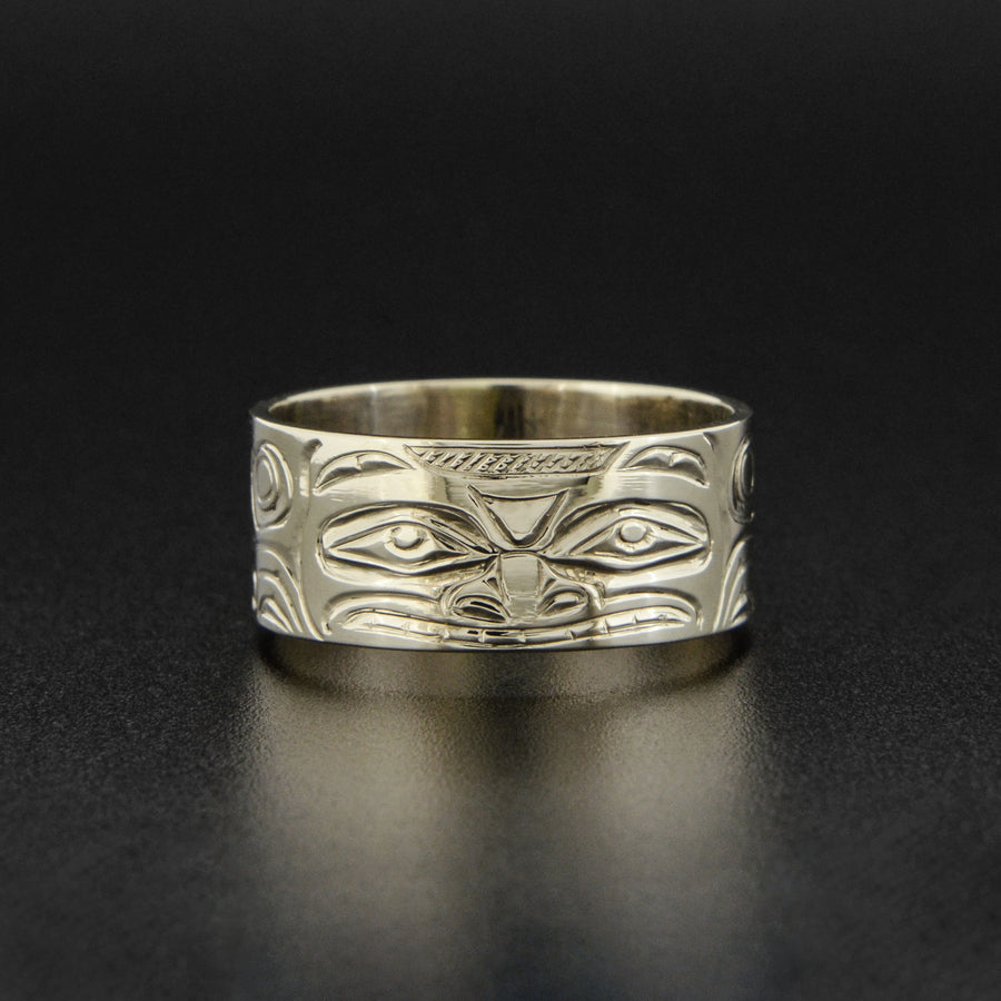 Bear - 14k White Gold Ring