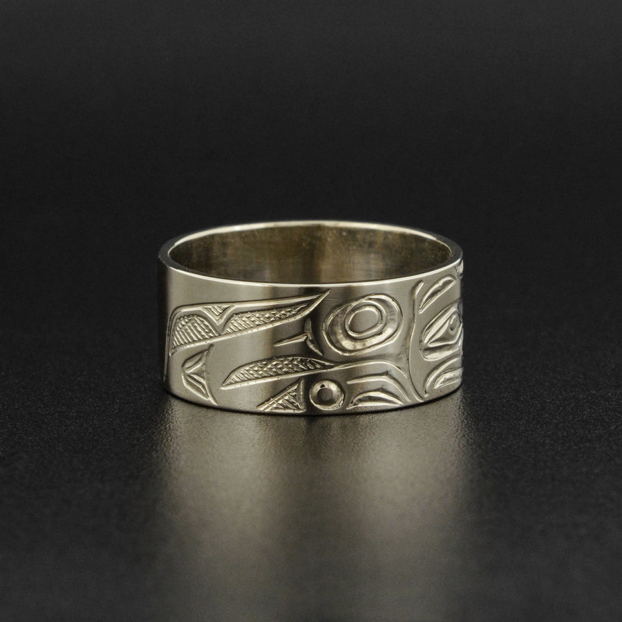 Bear - 14k White Gold Ring