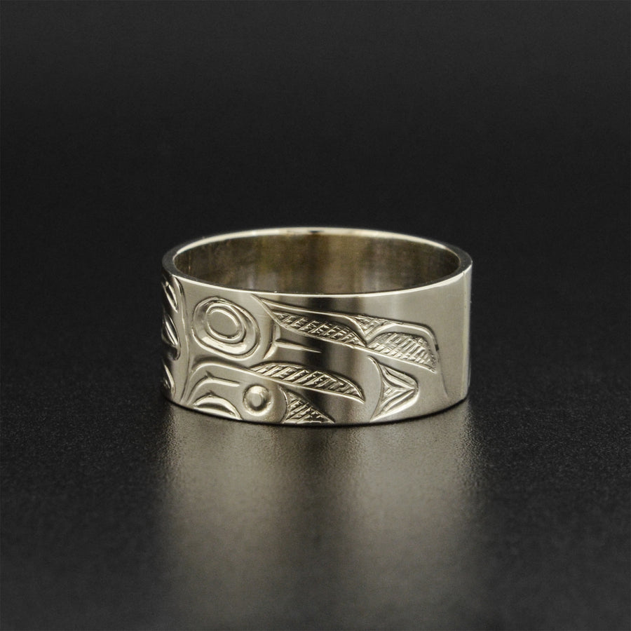 Bear - 14k White Gold Ring