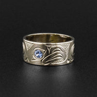 Eagle - Set of 14k White Gold Rings