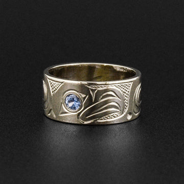 Eagle - Set of 14k White Gold Rings
