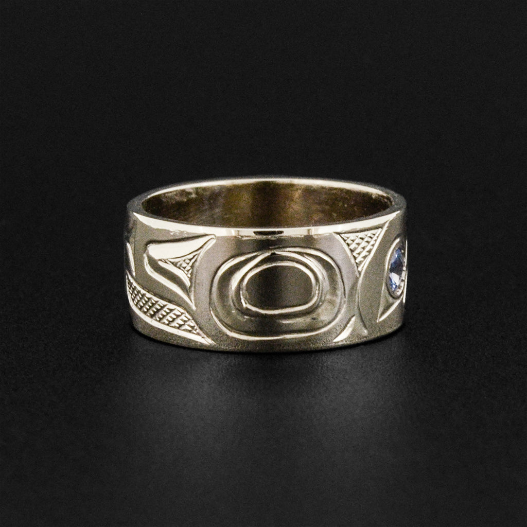 Eagle - Set of 14k White Gold Rings