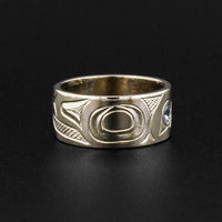 Eagle - Set of 14k White Gold Rings