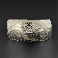 Salmon Life Cycle - Silver Bracelet