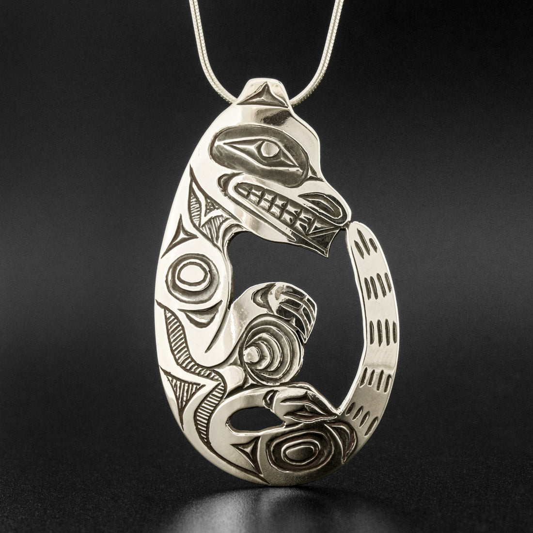 Otter - Silver Pendant