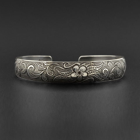Historical Floral - Silver Bracelet