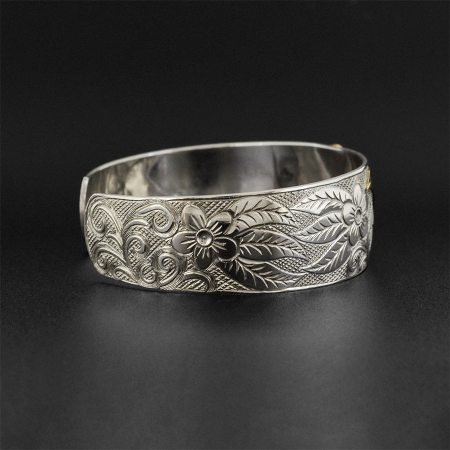 Hummingbird - Silver and 14k Gold Bracelet