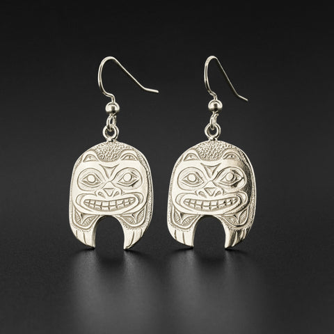 Bear - Silver Earrings