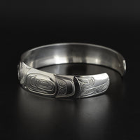 Raven and Eagle - Silver Bracelet