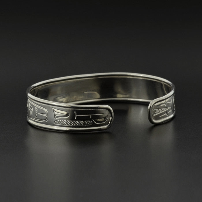 Eagle and Raven - Silver Bracelet