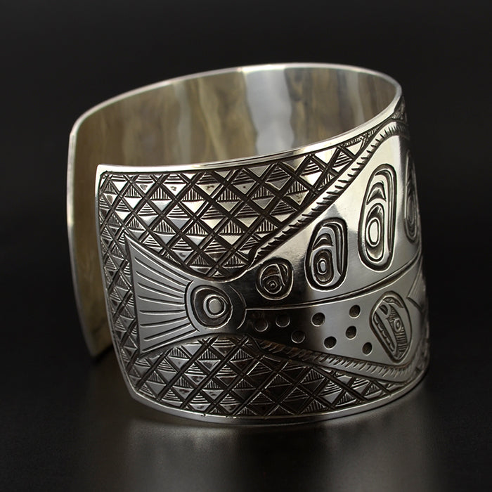 Halibut and Salmon - Silver Bracelet