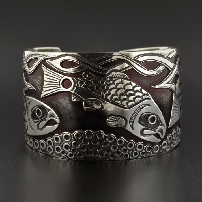 Salmon - Silver Bracelet
