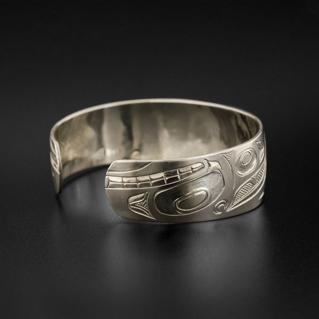 Whale Rider - Silver Bracelet with 14k Gold Overlay