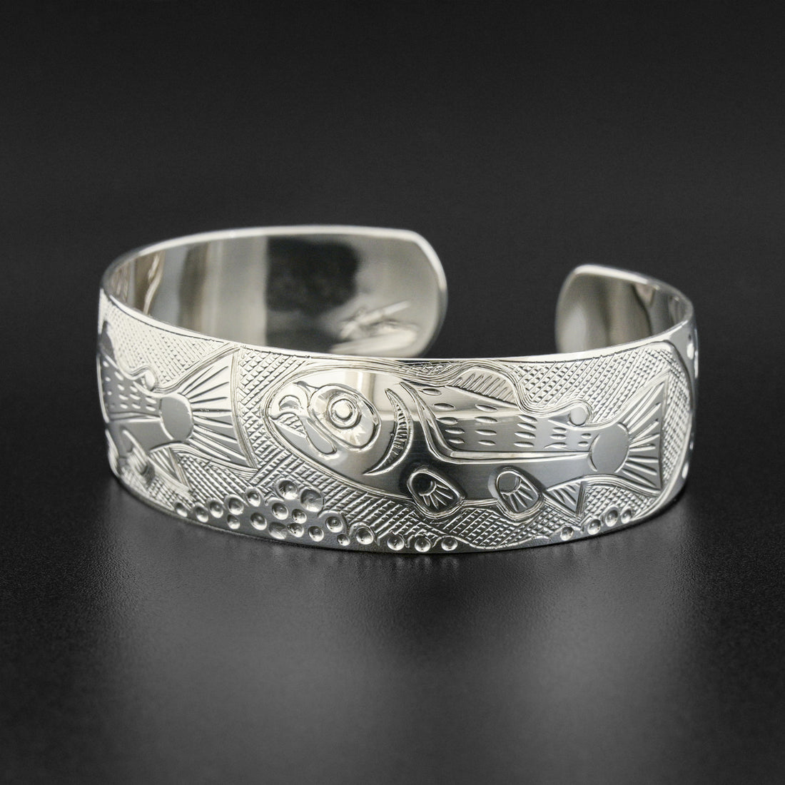 Salmon - Silver Bracelet