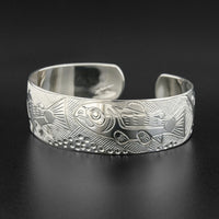 Salmon - Silver Bracelet