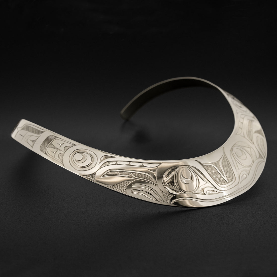 Frog - Silver Collar Necklace