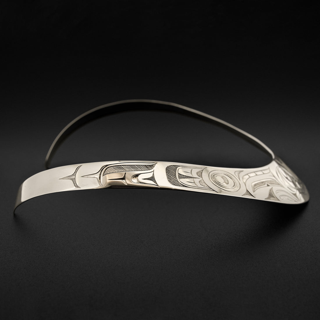 Frog - Silver Collar Necklace