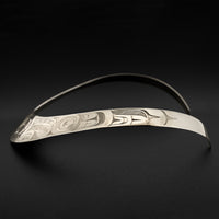 Frog - Silver Collar Necklace