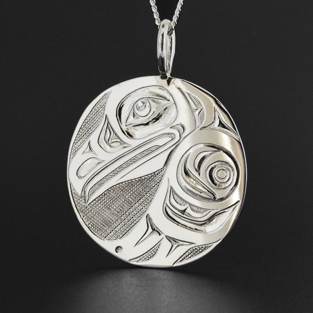 Raven - Silver Pendant