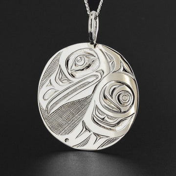 Raven - Silver Pendant
