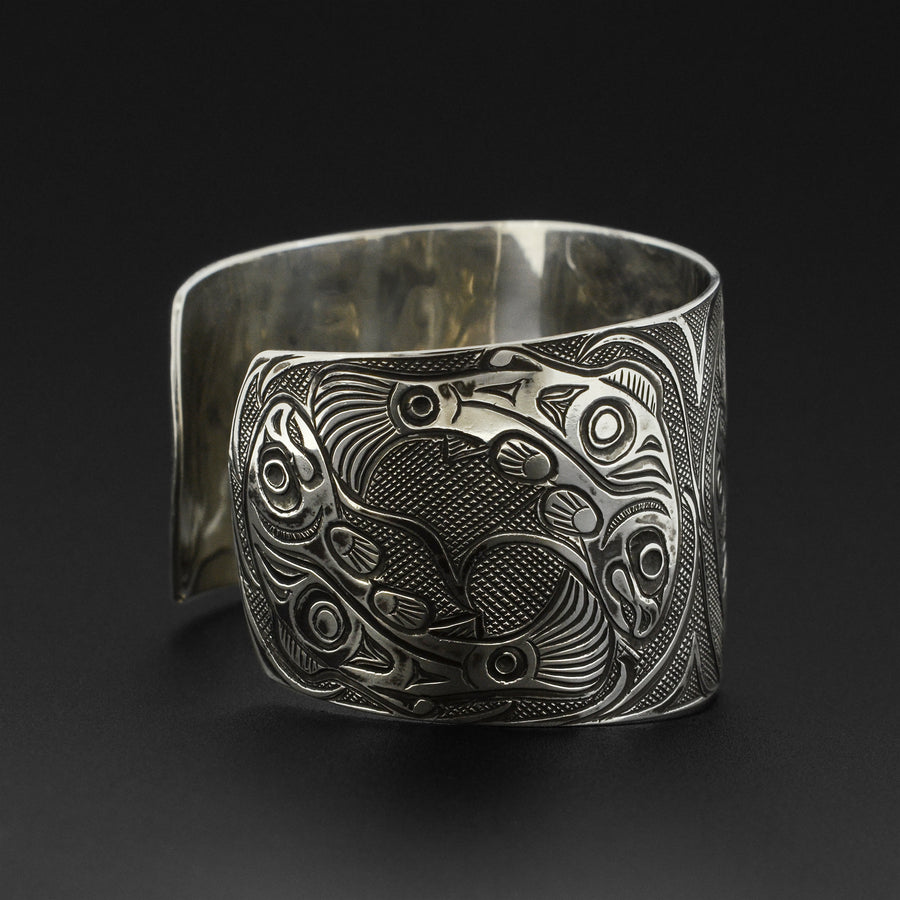 Salmon Moon - Silver Bracelet