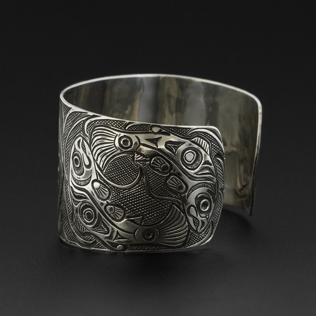 Salmon Moon - Silver Bracelet