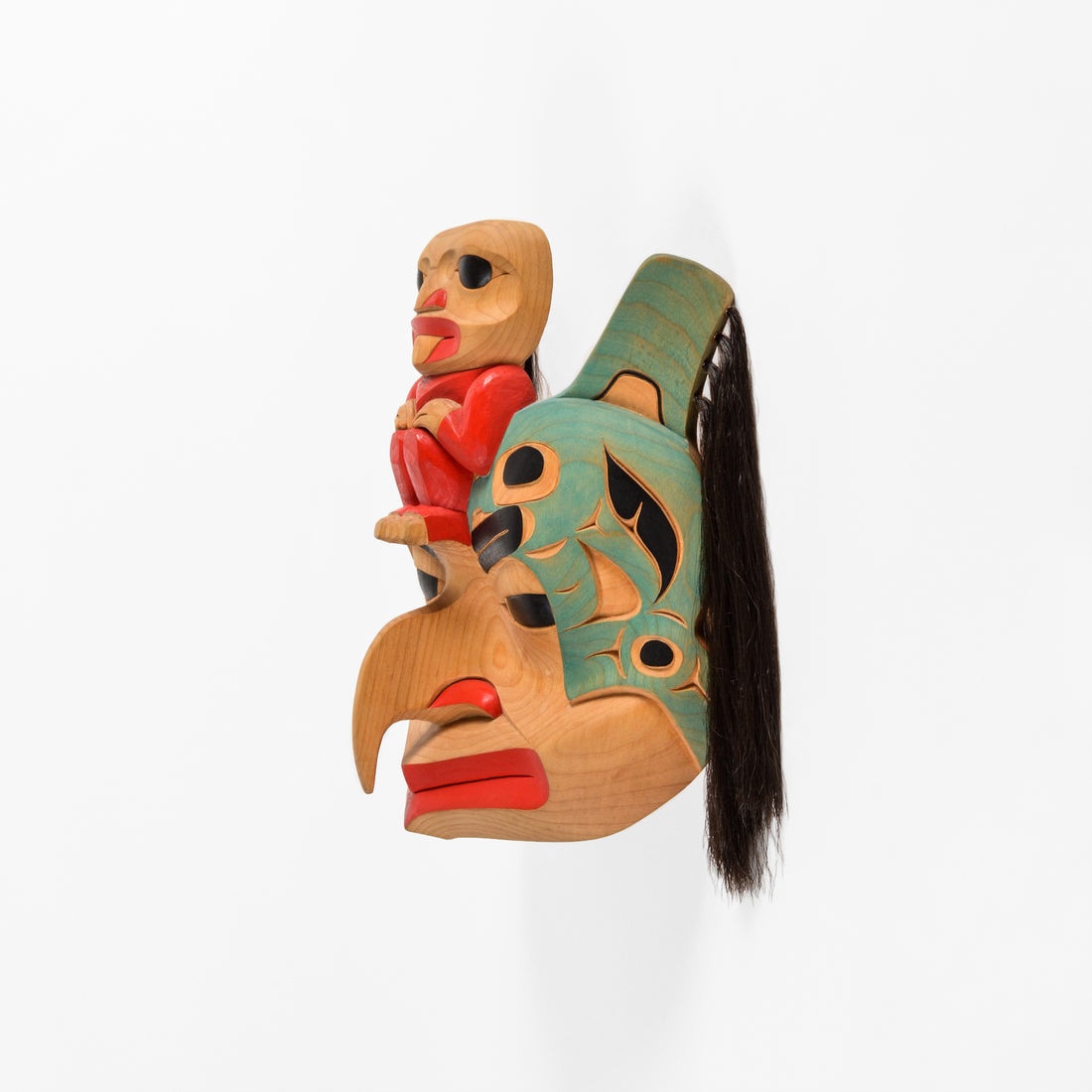 Eagle, Killerwhale, Human - Alder Mask