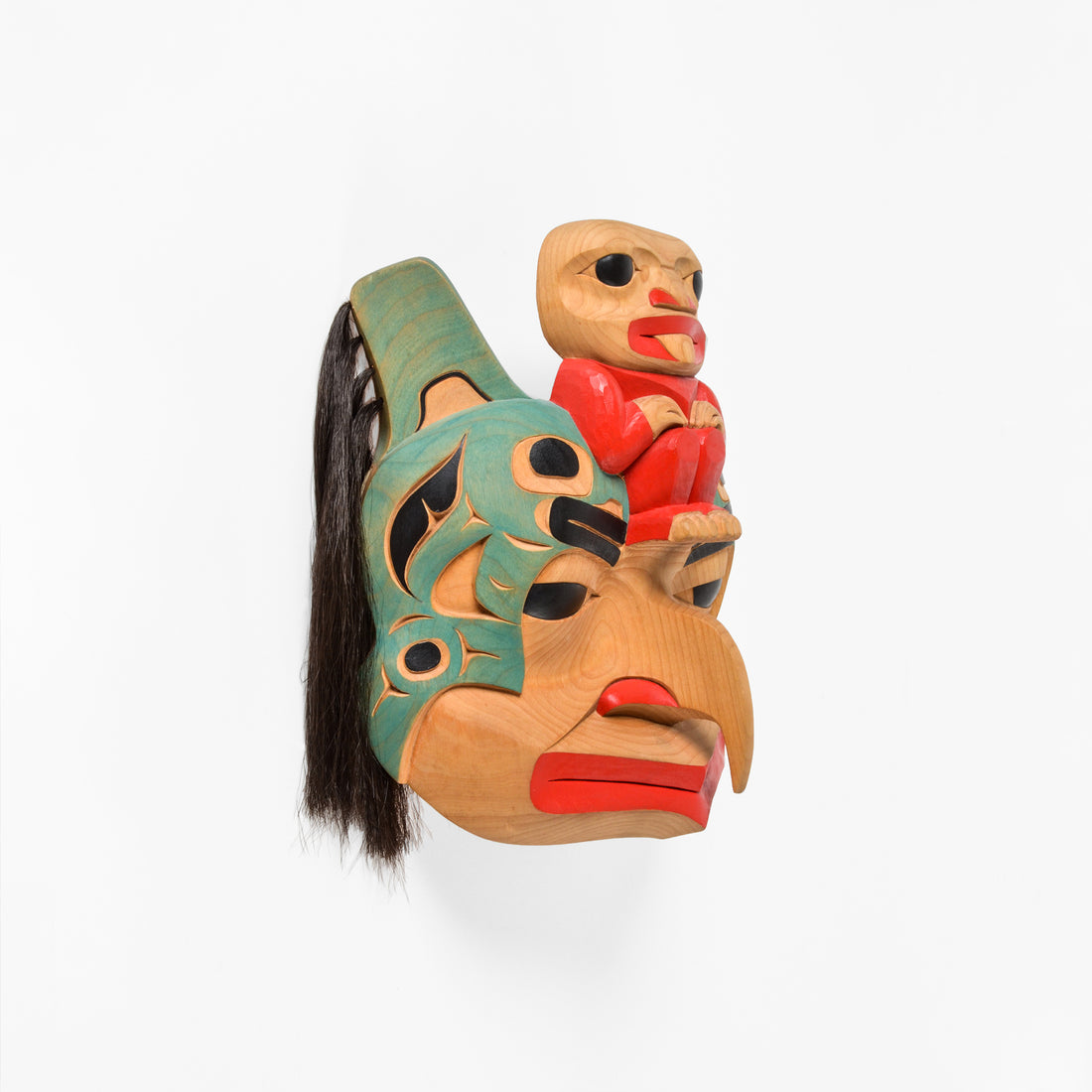 Eagle, Killerwhale, Human - Alder Mask