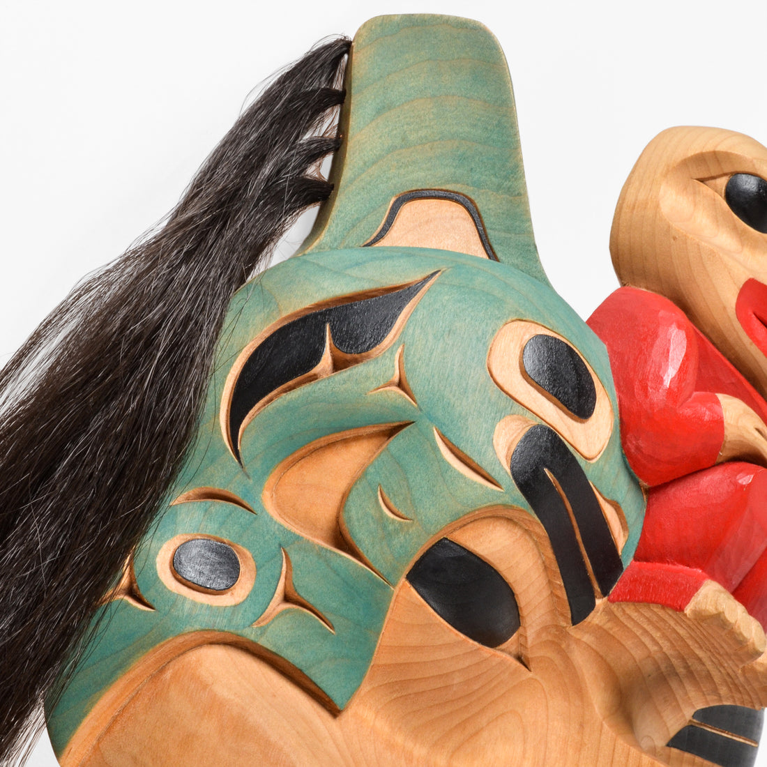 Eagle, Killerwhale, Human - Alder Mask